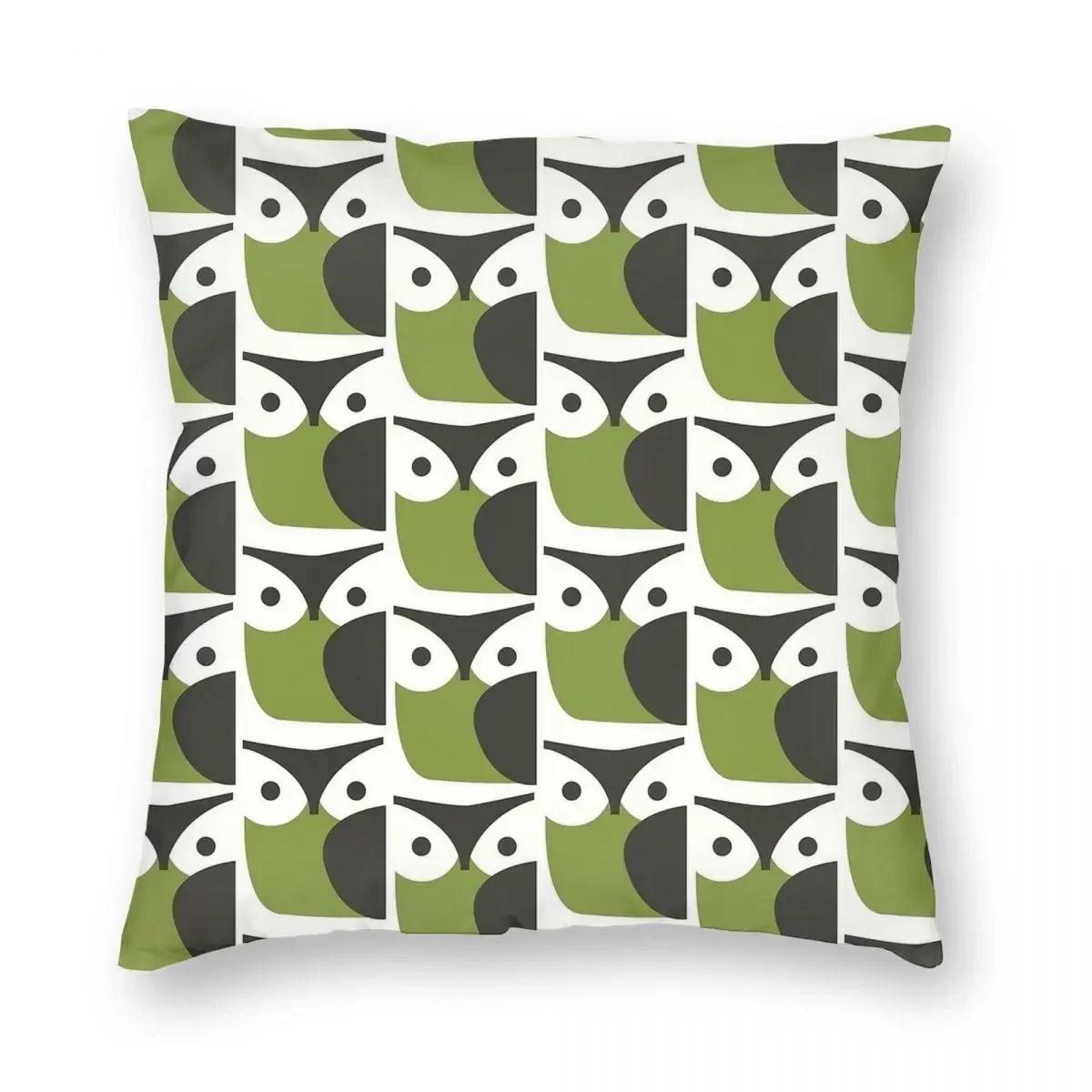 

Orla Kiely Милая наволочка с совой Двусторонняя печать Наволочка для подушки Декоративная наволочка для диванной подушки Чехол Домашний Квадратный X 60x60cm бежевый