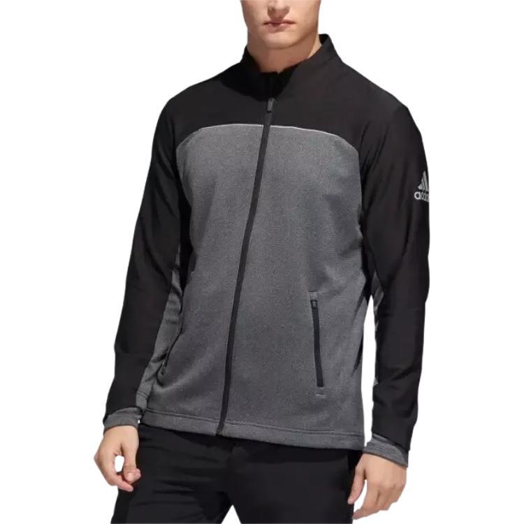 Adidas Stand Collar Comfortable Fashion Waterproof Jacket Men Jacket Black CY7449