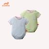 Baby Romper Summer Outfit New Style Unisex Short-Sleeve Korean Style Triangle Romper Dinosaur One-Piece Crawling Suit