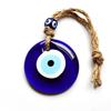 Poutavá modrá turecká skleněná závěsná dekorace, Velký amulet proti uhranutí pro domácnost, auto a kancelář, Amulet pro štěstí, Dárek