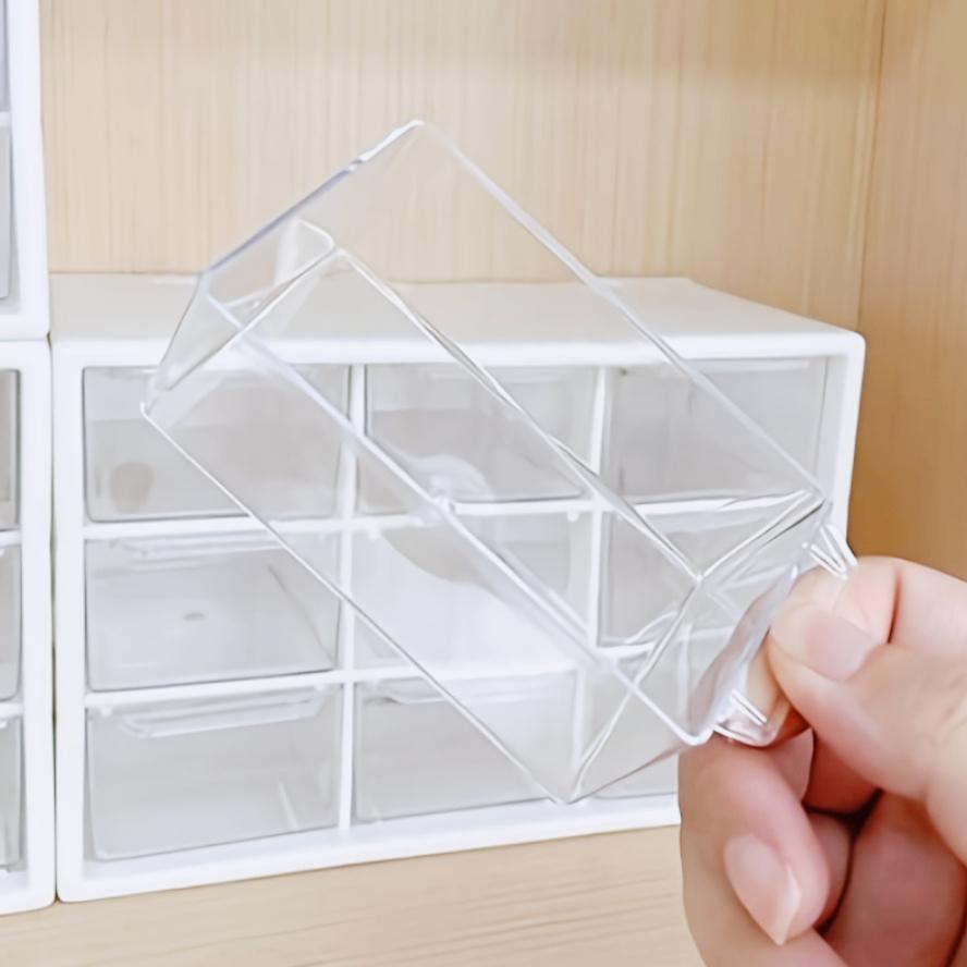 9-Drawer Desktop Organizer - Dustproof, Stackable, Space-Saving Storage for Stationery, Jewelry, Cosmetics & Small Tools