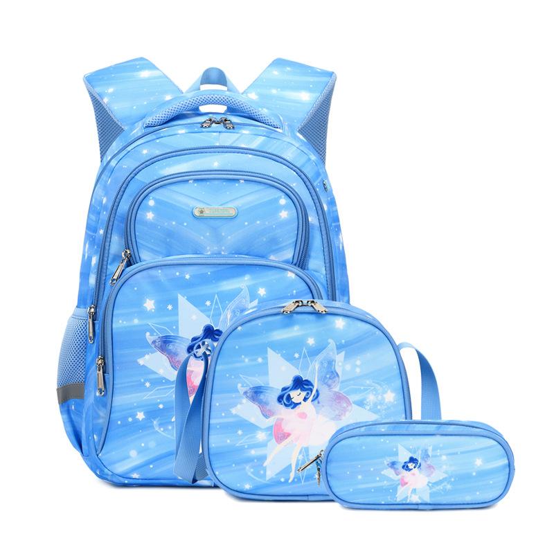 3 Piece School Backpack Set Ergonomic Double Shoulder Backpack For Boys And Girls Comfortable Back Support Durable Schoolbag Ideal For School Use