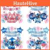 Cute Pink Stitch Aluminum Foil Balloon Set Interstellar Baby Birthday Decoration Balloons