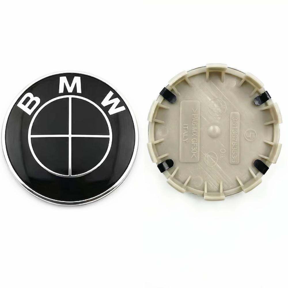 BMW M X1 X3 X5 X6 X7 1 3 4 5 6 7 Series E36 E39 E46 E60 E90 4pcs 68mm 56mm Car Cover Wheel Hub Center Caps Badge Logo Emblem