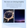 OLEVS Women's Watches Elegant Fashion Quartz Wristwatch for Ladies Diamond Scale Starlight Dial Waterproof Luminous Leather Wristwatch