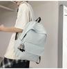 Mochila Leve de Grande Capacidade Unissex para Estudantes: Cor Sólida Simples, Cabe em Laptops, Perfeito para a Faculdade e o Ensino Médio.