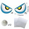 3D Design Halloween LED Night Light Glowing Effect 3D Wall Sticker  Halloween Party