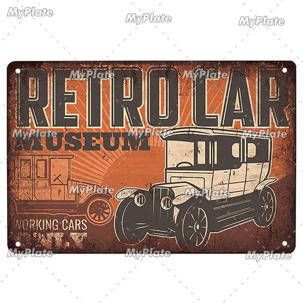 Garage Metallskylt Metallaffisch Plåtskylt Plack Metall Vintage Väggdekor för Bar Pub Motorcykelklubb Man Cave Tool Regler Affisch