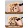 Digital Temperature Control Wood Burning Tool Set 110V With 2 Pen 36 Tips For Wood Leather Canvas Craft