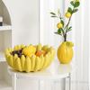 Banana Shaped Ceramic Fruit Bowl Table Plates Kitchen Dishes Tableware Luxury Serving Plates For Salad Snacks Home Decoration