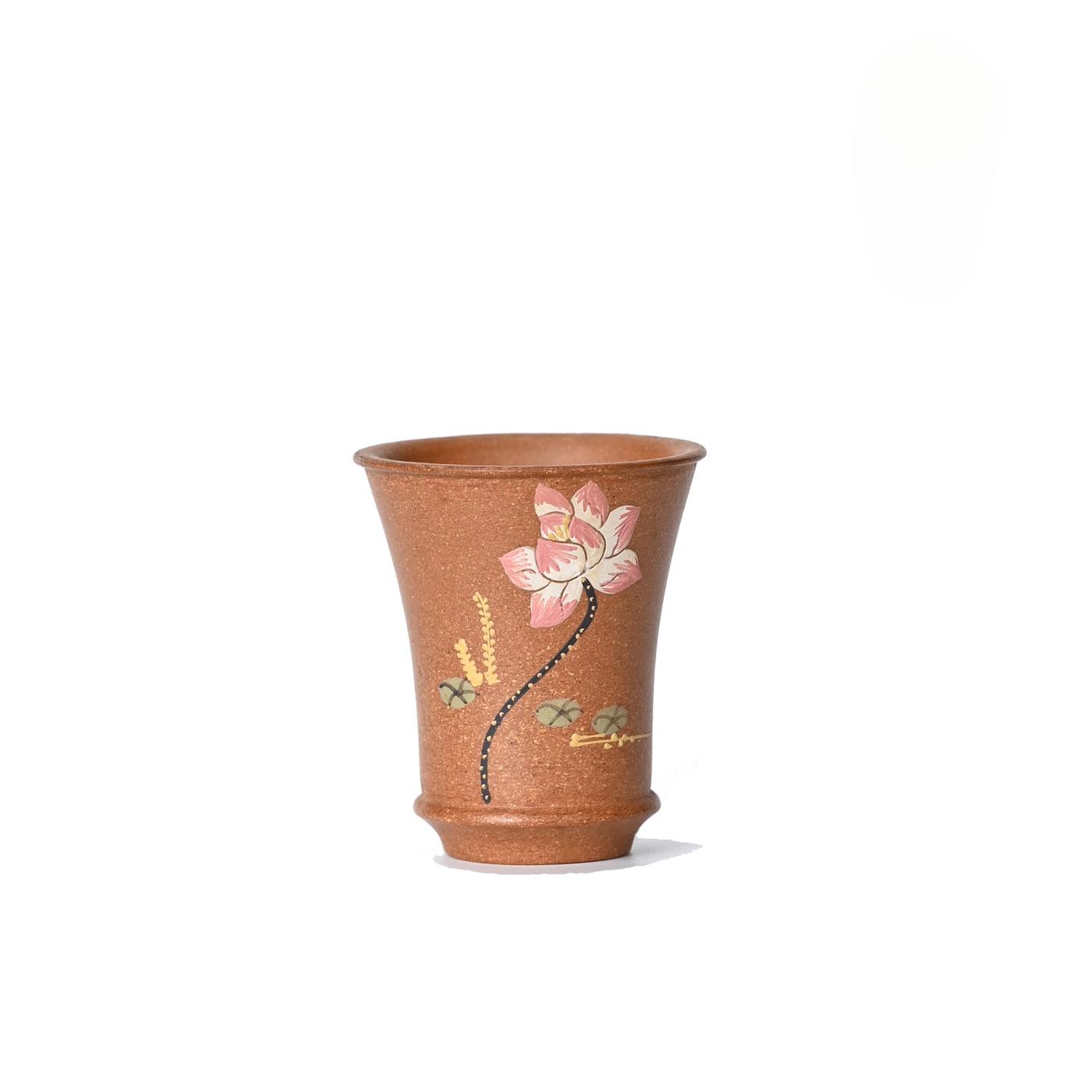 

100ml Yixing Purple Sand Downhill Mud Lotus Teacup Zen Tea Bowl Cup For Tea Tea-tasting Fragrance Cup Chazhan Master Cups Cha