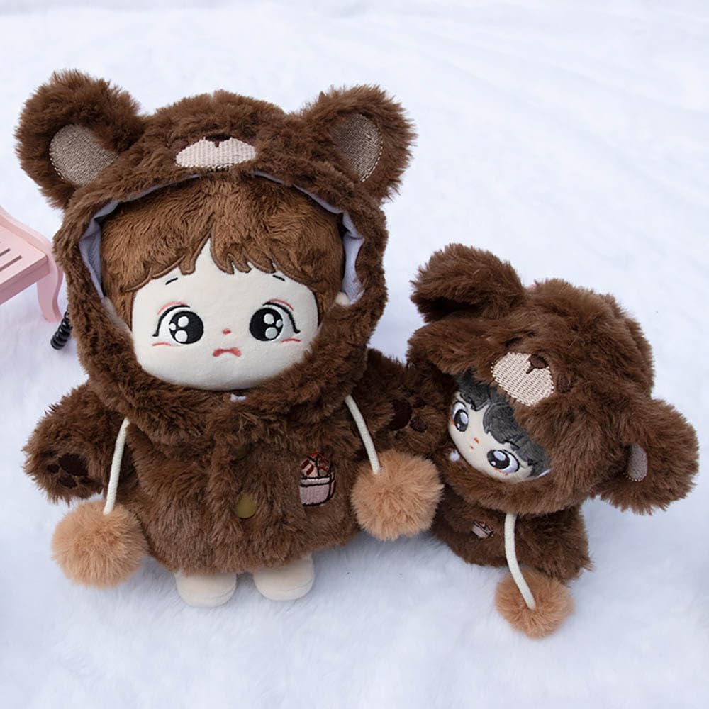 niannyyhouse 10cm20cm Plush Toy Clothes, Pig, Bear, Jacket, Hoodie, Cotton Doll Clothes, Dress-Up Accessories (A2, 10cm)