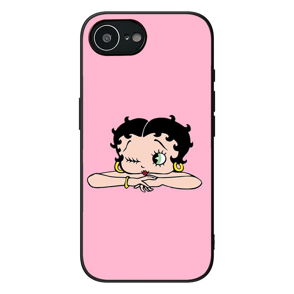 

Phone Cover for Apple iPhone 13 12 Mini XS 11 Pro Max 7 8 Plus XR SE 2022 2020 SE3 Case B-Bettys Cartoon B-Boops Anime iPhone 12 Mini