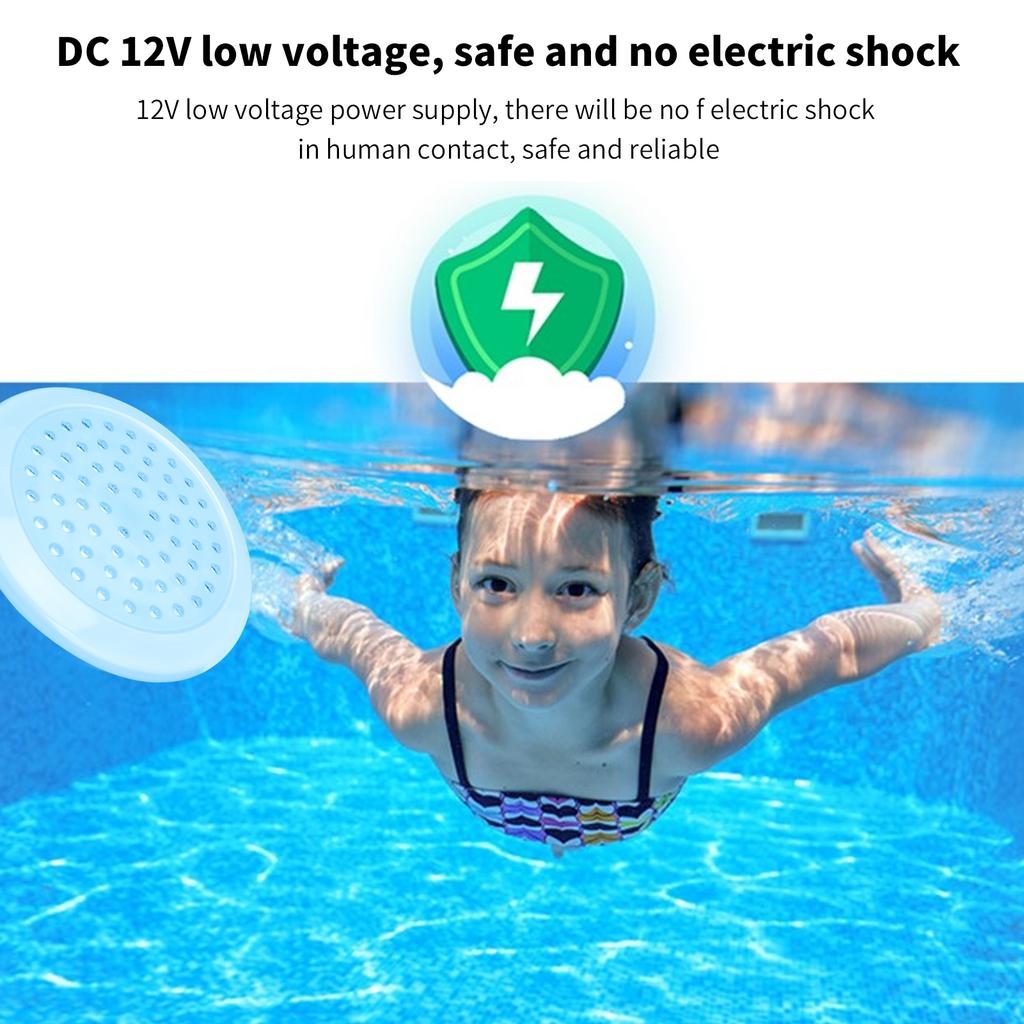 LED Swimming Pool Light RGB IP68 Waterproof Fully Glued Underwater Lamp Colorful 30W Pond Light