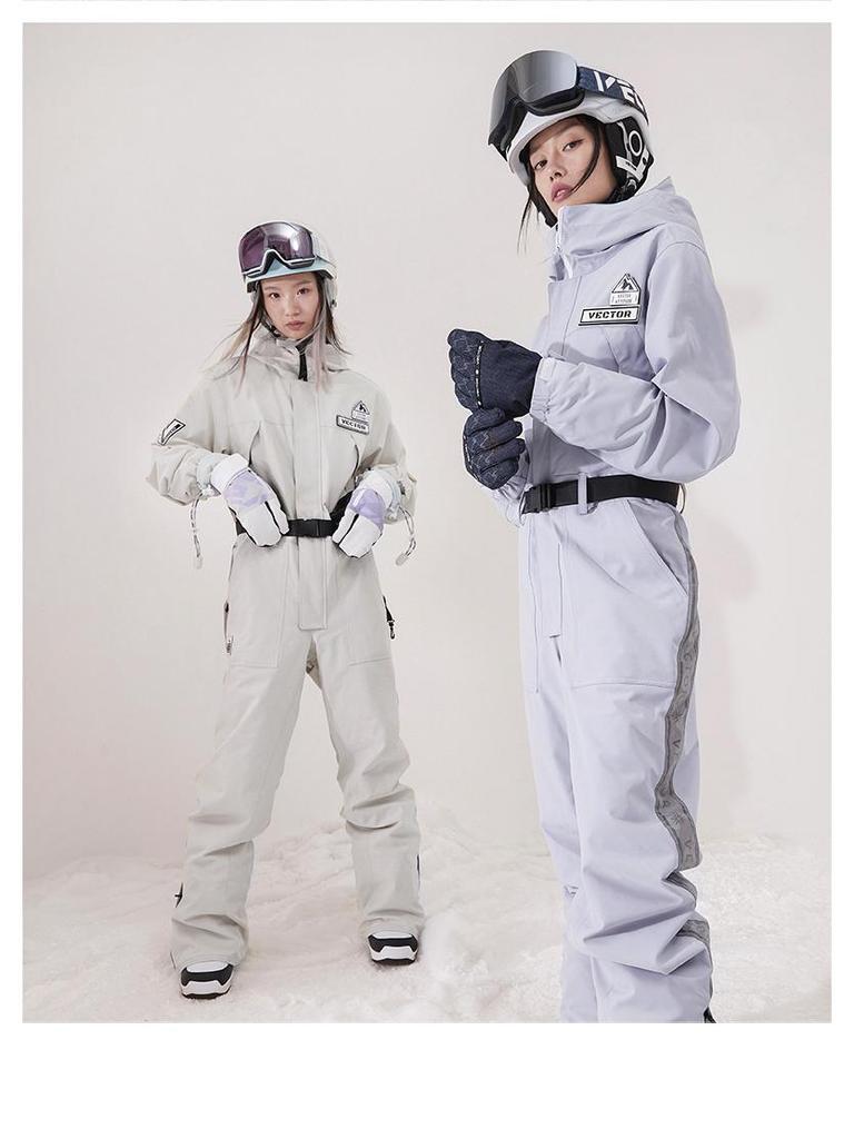 VECTOR Unisex Ski Suit: Warm, Windproof, Waterproof One-Piece Jumpsuit for Winter Outdoor Sports.