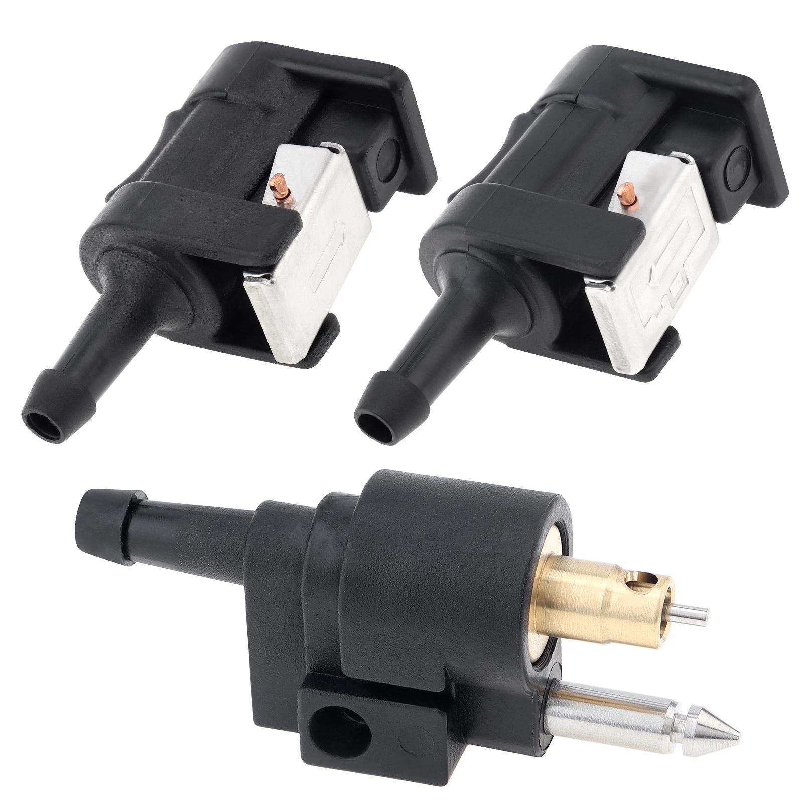 

3pcs 6mm Marine Fuel Connectors Wear-resistant Female Male for Outboard Motor 6Y1-24305-06 6G1-24304-10