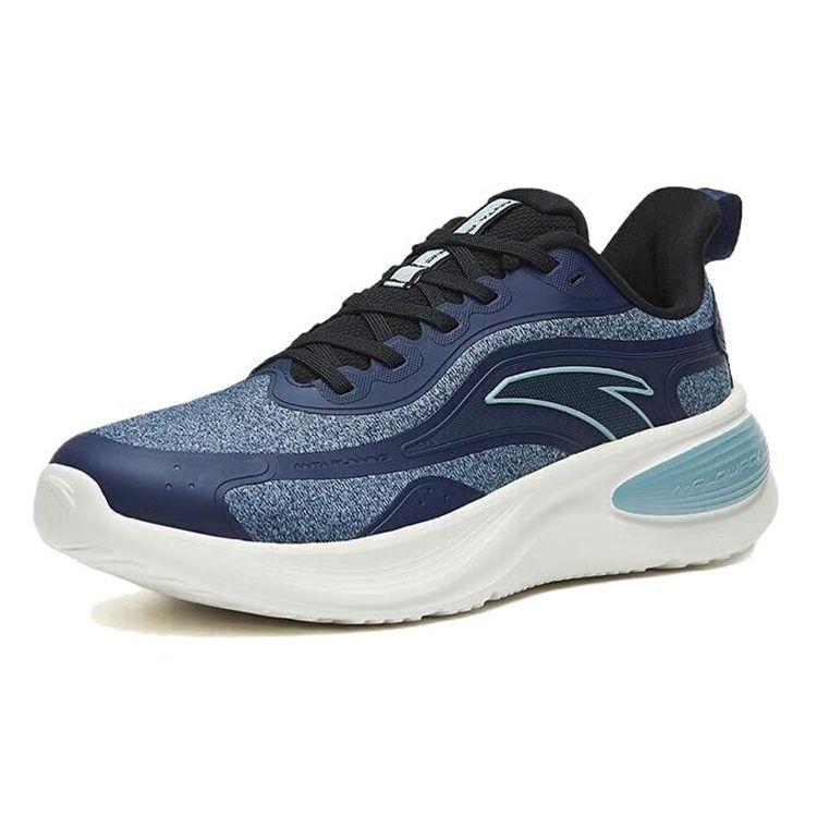 Anta Comfortable Shock Absorbing Non-Slip Durable Low-Top Running Shoes Men Sneakers Blue 112245571-4