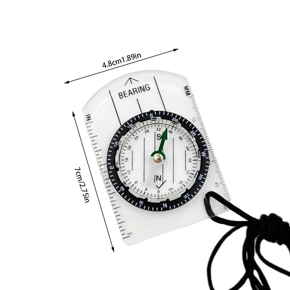 

Pocket Compass Acrylic Lightweight Compass Camping Survival Gear Portable Compass for Navigation and Map Reading Outdoor