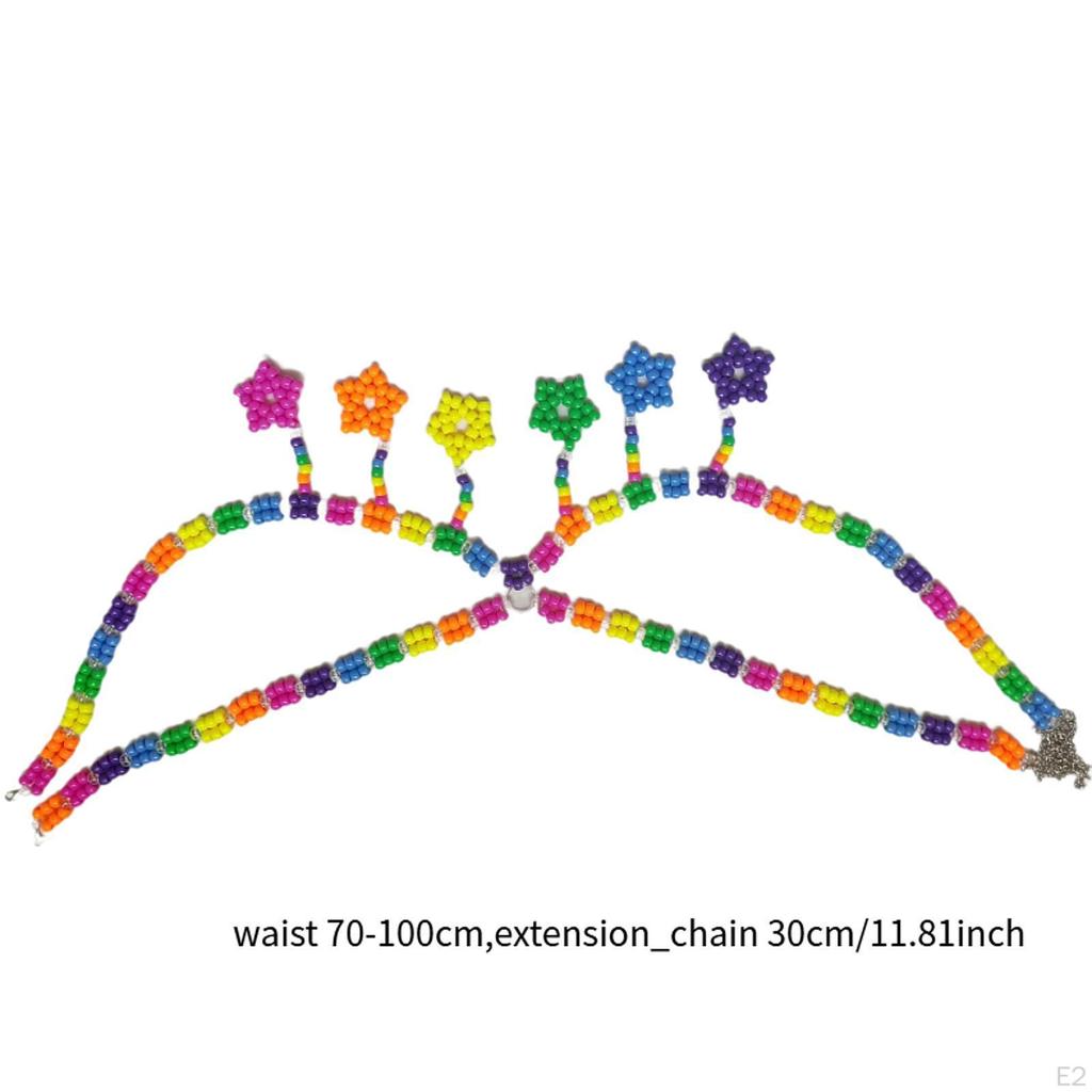 Waist Beads Belt Body Jewelry Accessories Festival Rave Chain for Women