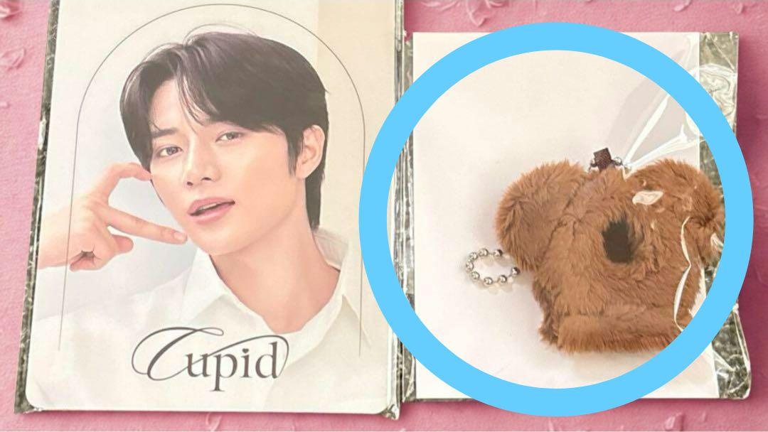 

[USED] TXT Beomgyu Coral Haze Bear Key Ring Bear Cap