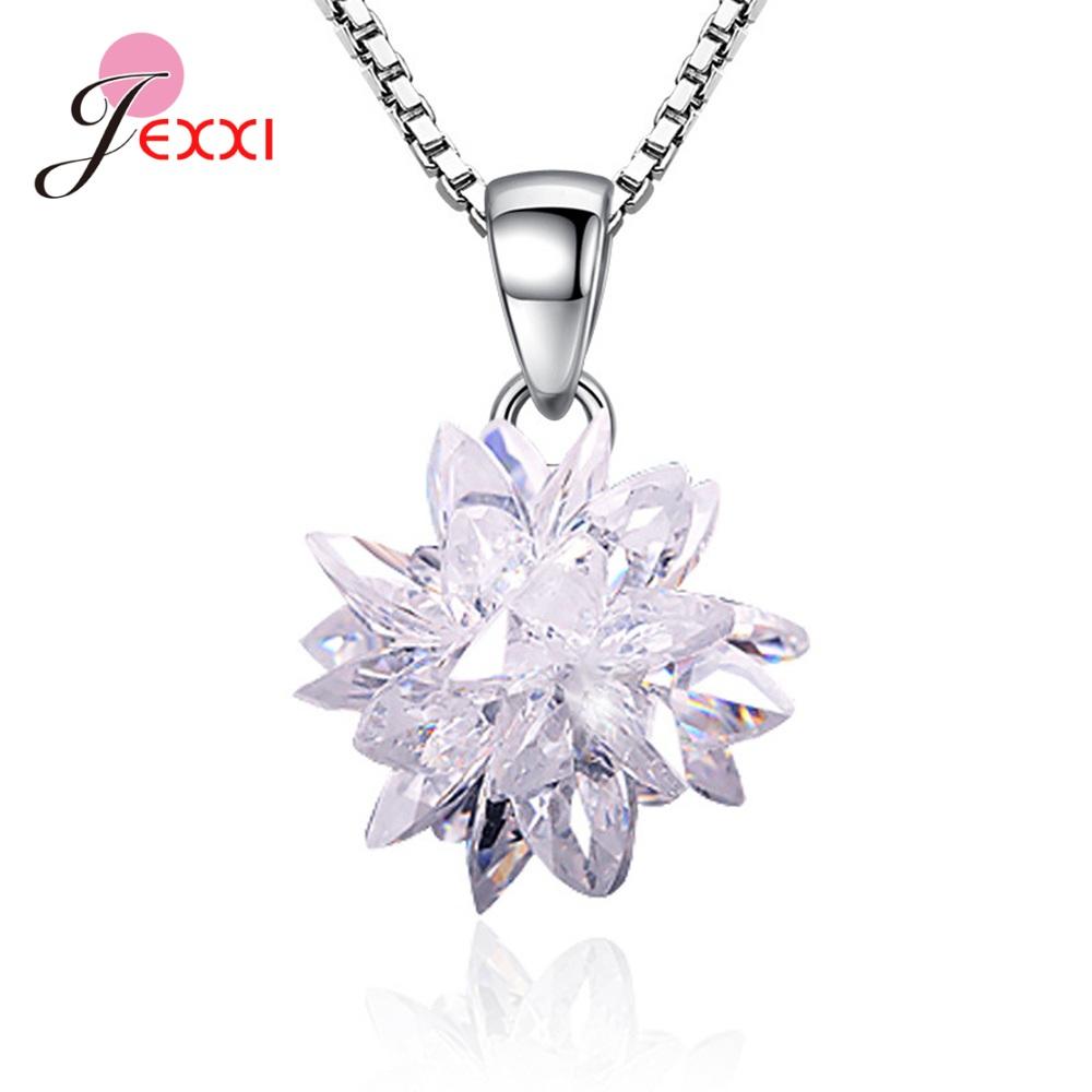 

925 Silver Color Drop Earrings Decoration Jewelry for Femme Wife Birthday Anniversary Gifts White Ice Flower Ornaments
