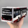 1/42 New Energy Bus Alloy Metal Diecast Model Car Sound & Light Pull Back Ideal Boy’s Children Toy Birthday Gifts with Children