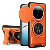 KEYSION Magnetic Phone Case for IQOO Z10 5G Slide Camera Protection Upright Kickstand 360° Ring Shockproof Cover for IQOO Z10