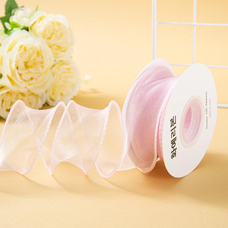 Valentine's Day Korean Fishtail Yarn Ribbon for DIY Flower Bouquets and Cake Decorations