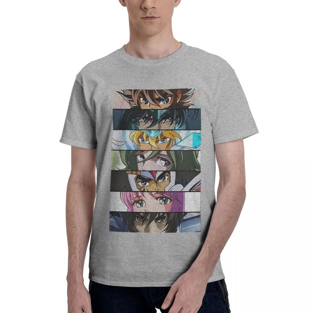 Retro Knights Of The Zodiac Saint Seiya 100 Cotton Casual Breathable Confortable T Shirt Mens Clothing Brands Tshirts Men