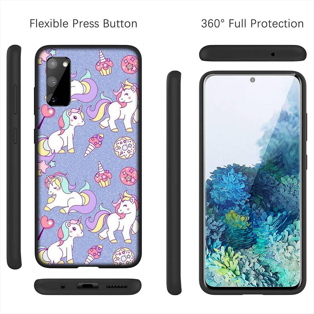 For Samsung Galaxy S25 S24 S23 iPhone 17 16 15 Xiaomi Redmi Note 14 13 12 11 Plus Pro Max XR A37 Phone Case Wallpaper Unicornl Horse OPPO Huawei Cover