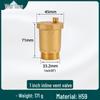 Copper Auto Air Vent Radiator Bleed Valve for Central Heating and Floor Heating Manifold (DN25).