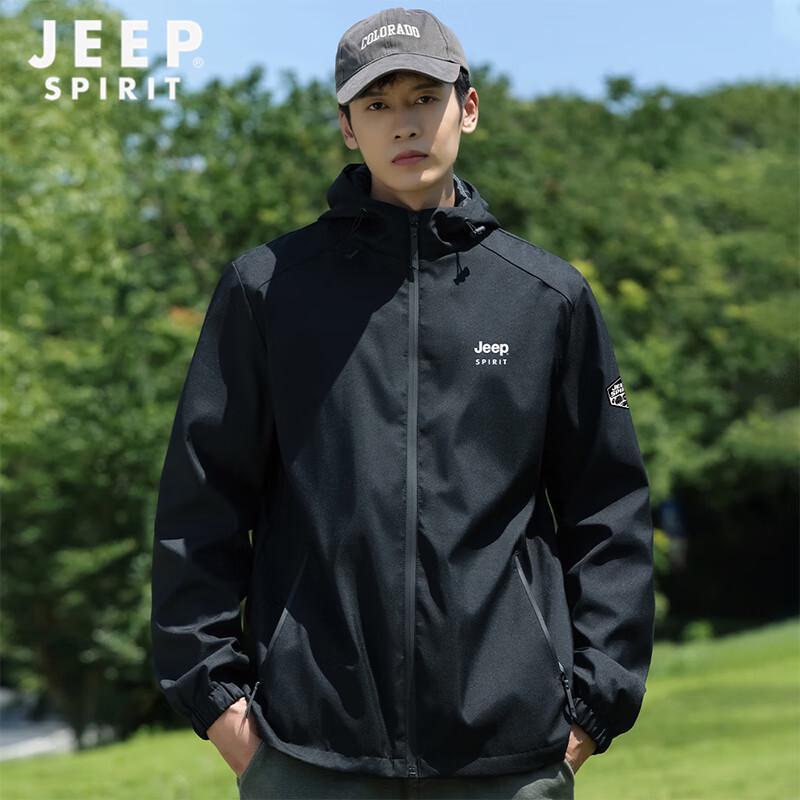 JEEP SPIRIT Herr Casual Jacka med Huva