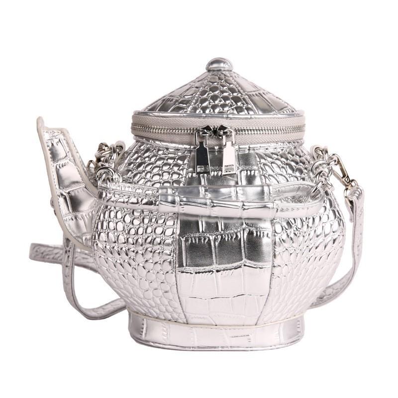 Funny Niche Special-shaped Bag Female Creative Personality Teapot Handbag Retro High-quality One-shoulder Cross-body