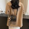 New bag women's 2025 popular fashion trend messenger bag winter versatile single shoulder portable mailman small square bag