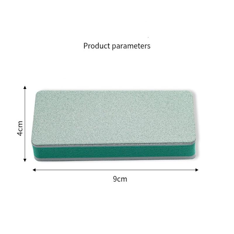 Fish Tank Dirt Removal Magic Polishing Board, Double-Sided Green Polishing Stick, Cultural Play Walnut Polishing Block