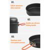 Camping Cookware Mess Kit Aluminum Alloy Pot Pan Steaming Tray Bowl Cup and Water Kettle with Pot Cover