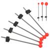 5PCS Mini Winter Ice Fishing Rod Top Tip Portable Outdoor Fishing Rod Red Ball Spring Tips