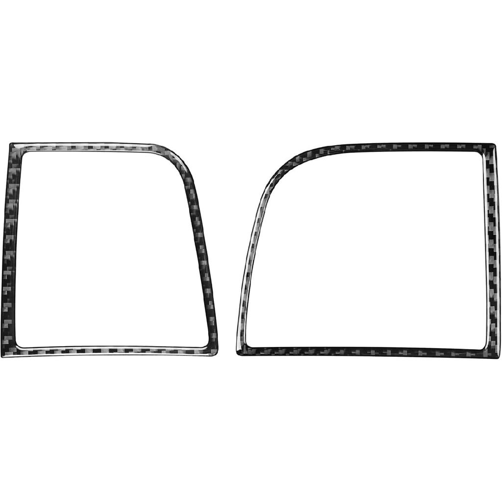 Real Carbon Fiber Dashboard Side Air Vent Cover AC Outlet Trim Interior Compatible with Ford Explorer 2011 2012 2013 2014 2015 Accessories