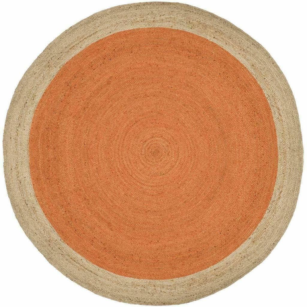 Jute Rug Round Rug Handmade Natural Rug for Any Space Look Rustik Decor For Any Space Area