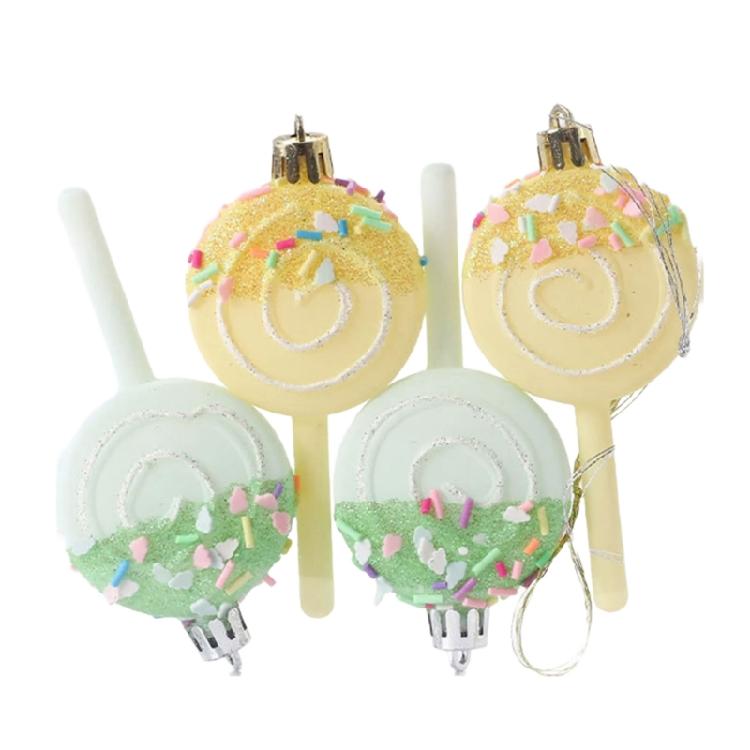 Stylish Candy Color Christmas Tree Baubles Pendant Colorful Christmas Holidays Decorations Festival Tree Embellishments
