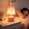 3D Butterfly Lampshade Metal Desk Lamp Metal Base Fabric Table Lamp Bedside Ambient Lamp  Bedside