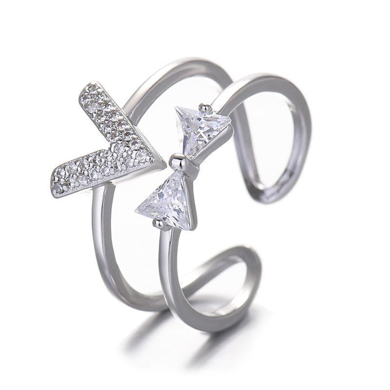 Simple Enamel Butterfly Ring Niche Girlfriend Temperament Star Pentagram Star Personalised Tide Jewelry Ring Retro Finger Ring