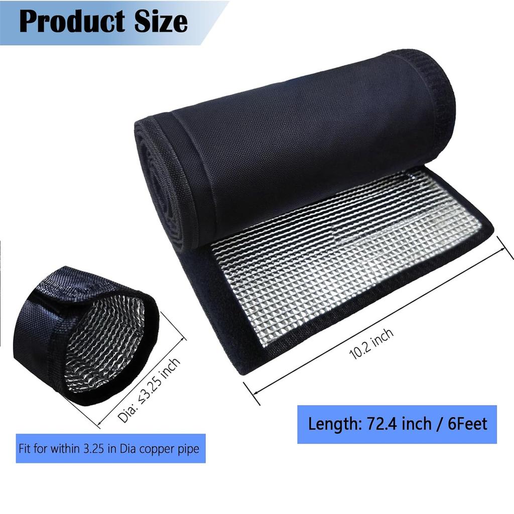 3-Layer AC Line Insulation Protector Waterproof Outdoor Pipe Insulation Cover Copper Duct Insulation Sleeve for AC Copper Duct