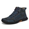 Herrenstiefel Herbst Winter Neue Mode Outdoor Tooling Lederstiefel Dicksohlige Bequeme High-Top Stiefel Herren Große Größe 39-48