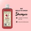 Khadi Natural Shampoo Erboristico alla Cipolla Per la Crescita dei Capelli 1000ml | Shampoo Antiforfora Controllo Caduta Capelli Con Estratti Naturali di Amla, Aloe Vera e Vitamina E