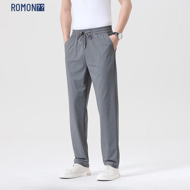 Luomeng Men s Ultra-Thin Ice Silk Casual Pants L
