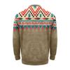 Men's Printing Plush Warm Coat Fleece Sweater Casual Coat Pocket Sweater Autumn Winter