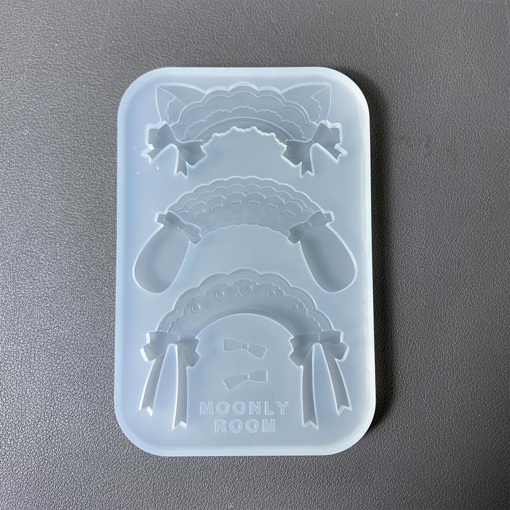 Practical Silicone Maid Headband Accessories Mould Unique Epoxy Resin Jewelry Making Molds for Crafting Enthusiasts