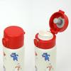 Greeting Life Stainless Steel Coco Friends Coco-chan Bottle, Slim, One-Push, 350ml, White, RYL-1046,