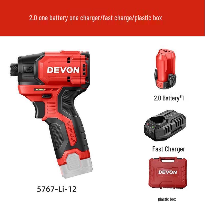 High Torque Rechargeable Brushless Impact Driver 5767-Li-12